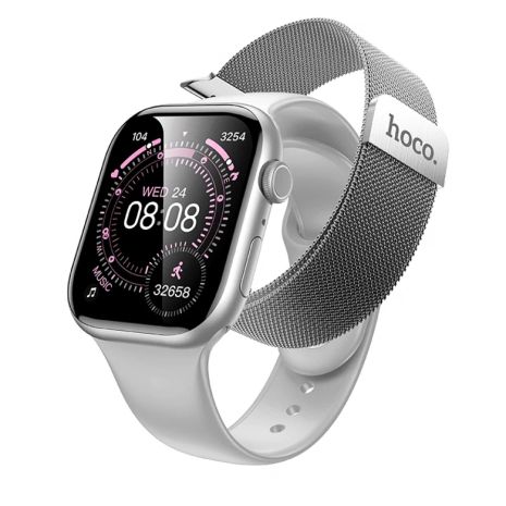 Смарт Часы Hoco Y42 call version Milan Loop Серый
