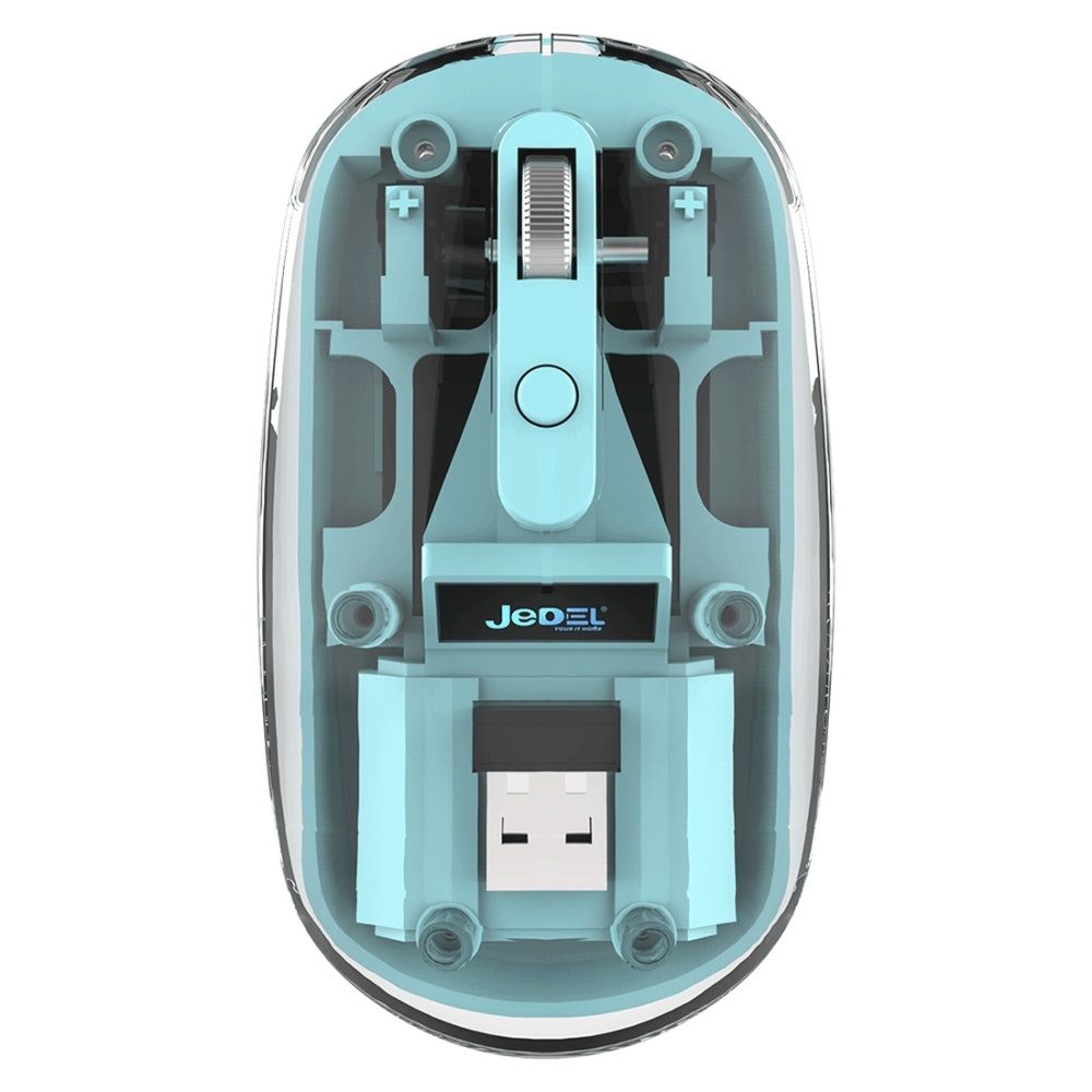 Беспроводная мышь Jedel WD131P transparent-blue Беспроводная мышь Jedel WD131P transparent-blue