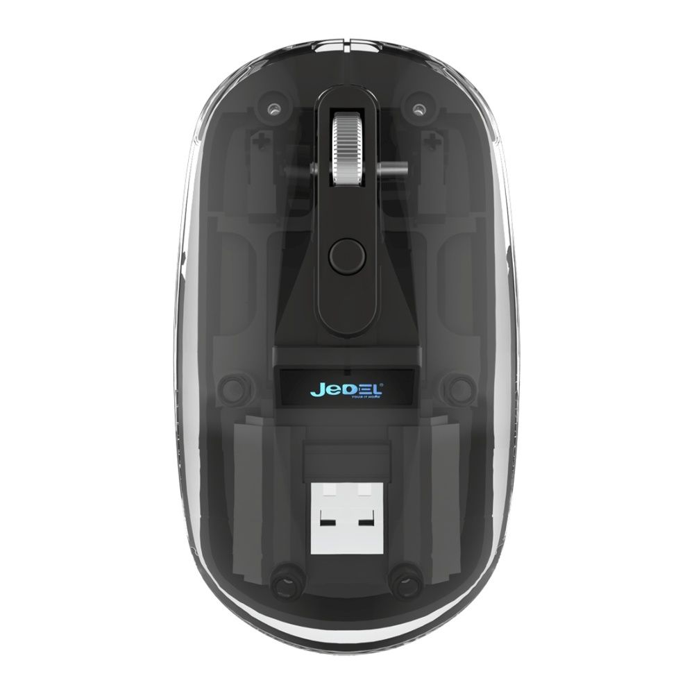 Беспроводная мышь Jedel WD131P transparent-black Беспроводная мышь Jedel WD131P transparent-black