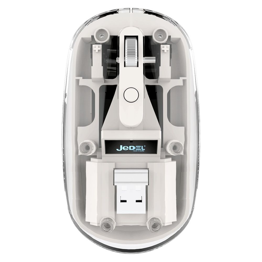 Беспроводная мышь Jedel WD131P transparent-white Беспроводная мышь Jedel WD131P transparent-white