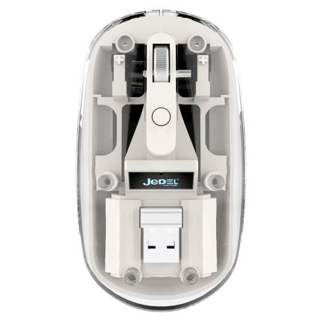 Беспроводная мышь Jedel WD131P transparent-white