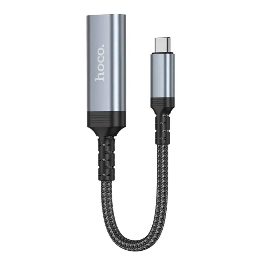 Адаптер переходник Hoco UA43A Type-C to HDTV metal gray Адаптер переходник Hoco UA43A Type-C to HDTV metal gray