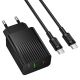 Сетевое Зарядное Устройство Borofone BAS76A 1USB-C/1USB PD/QC 30W+Type-C to Type-C Черный Сетевое Зарядное Устройство Borofone BAS76A 1USB-C/1USB PD/QC 30W+Type-C to Type-C Черный