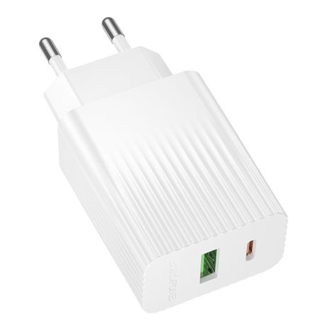 Сетевое Зарядное Устройство Borofone BAS74A 1USB-C/1USB PD/QC 20W Белый Сетевое Зарядное Устройство Borofone BAS74A 1USB-C/1USB PD/QC 20W Белый
