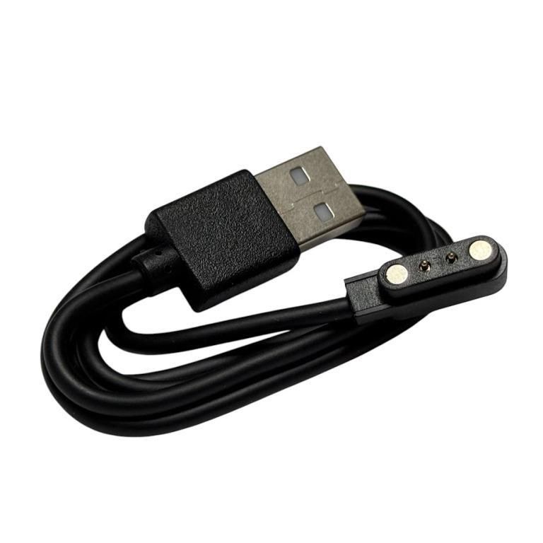 USB кабель для смарт часов универсальный магнитный 2 pin (3.5 x 11 mm) чёрный USB кабель для смарт часов универсальный магнитный 2 pin (3.5 x 11 mm) чёрный