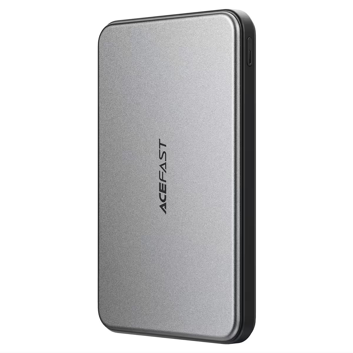Повербанк Acefast M30 PD magnetic fast charging power bank with cable 5000mAh |2Type-C, 20W/3A, PD/QC| black Повербанк Acefast M30 PD magnetic fast charging power bank with cable 5000mAh |2Type-C, 20W/3A, PD/QC| black