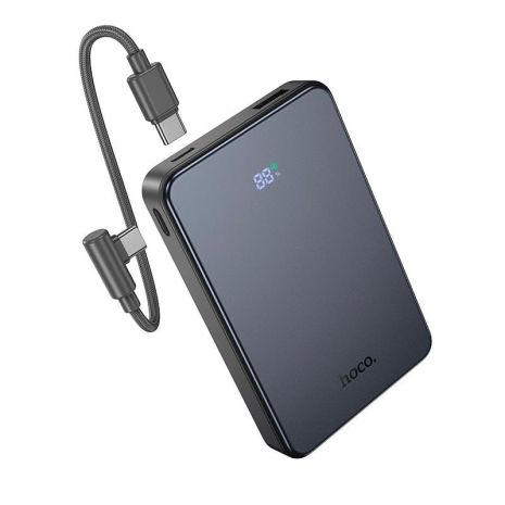 Повербанк HOCO J170 Starlight PD fully compatible power bank with cable 10000mAh |1USB/2Type-C, 22.5W/3A, PD/QC| grey Повербанк HOCO J170 Starlight PD fully compatible power bank with cable 10000mAh |1USB/2Type-C, 22.5W/3A, PD/QC| grey
