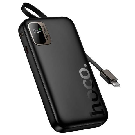 Повербанк HOCO Q51 Key PD power bank with telescopic cable 10000mAh |1Type-C, 20W/3A, PD/QC| black Повербанк HOCO Q51 Key PD power bank with telescopic cable 10000mAh |1Type-C, 20W/3A, PD/QC| black