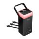 Повербанк HOCO DB103 65W fully compatible power bank with built-in cable and camping light 40000mAh |2USB/1Type-C, PD/QC, 65W/3A| black Повербанк HOCO DB103 65W fully compatible power bank with built-in cable and camping light 40000mAh |2USB/1Type-C, PD/QC, 65W/3A| black