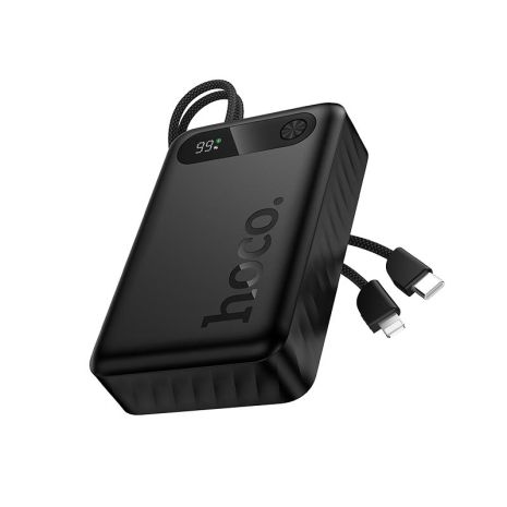 Повербанк HOCO J171A Edge PD fully compatible power bank with two cables 20000mAh |1USB/1Type-C, 22.5W/3A, PD/QC| black Повербанк HOCO J171A Edge PD fully compatible power bank with two cables 20000mAh |1USB/1Type-C, 22.5W/3A, PD/QC| black