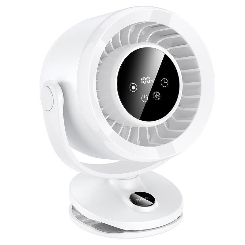 Вентилятор HOCO clip mount fan HX608 | 5 Levels, 2.5.2-8h, 40dB | white Вентилятор HOCO clip mount fan HX608 | 5 Levels, 2.5.2-8h, 40dB | white