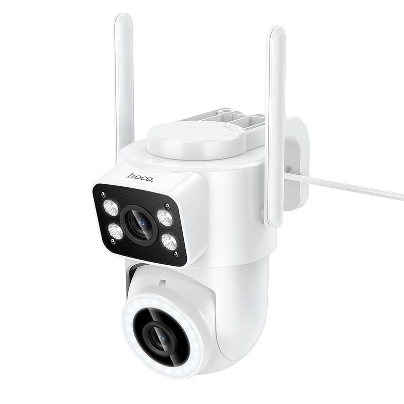 Камера видеонаблюдения HOCO D9 outdoor PTZ HD camera |Full HD 2MP, WiFi 2.4G, IP65| white Камера видеонаблюдения HOCO D9 outdoor PTZ HD camera |Full HD 2MP, WiFi 2.4G, IP65| white