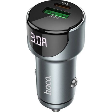 Авто Зарядное Устройство Hoco Z42 PD20W+QC 3.0 Серый Авто Зарядное Устройство Hoco Z42 PD20W+QC 3.0 Серый
