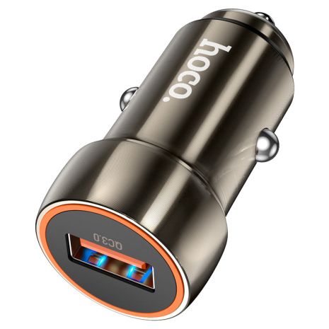 Авто Зарядное Устройство Hoco Z46 18W QC3.0 Металлически-серый Авто Зарядное Устройство Hoco Z46 18W QC3.0 Металлически-серый