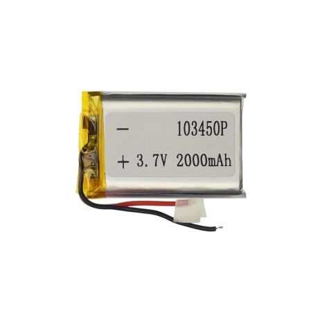 Аккумулятор 103450P универсальный с контроллером, 10 х 34 х 52 мм (2000 mAh)/ для MP5, видеокамер, GPS, Bluetooth колонок Аккумулятор 103450P универсальный с контроллером, 10 х 34 х 52 мм (2000 mAh)/ для MP5, видеокамер, GPS, Bluetooth колонок