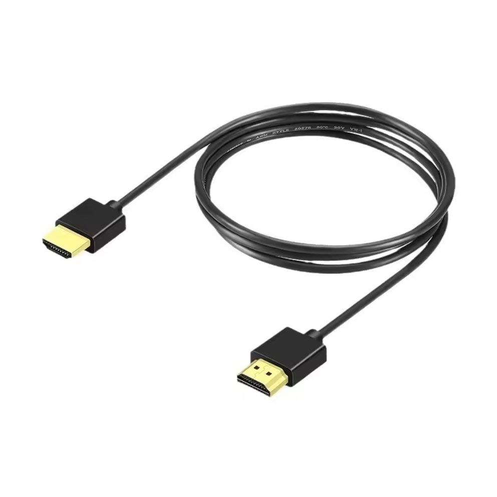 Кабель HDMI Slim /2K 144Hz (4K 60Hz) /Тонкий(3.2mm), 2m(200cm) Black Кабель HDMI Slim /2K 144Hz (4K 60Hz) /Тонкий(3.2mm), 2m(200cm) Black