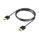 Кабель HDMI Slim /2K 144Hz (4K 60Hz) /Тонкий(3.2mm), 2m(200cm) Black Кабель HDMI Slim /2K 144Hz (4K 60Hz) /Тонкий(3.2mm), 2m(200cm) Black