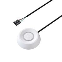 Выносная кнопка включения ПК TEUCER X3-WH с LED подсветкой, JFP1 Power switch interface 1.8m White