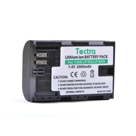 Аккумулятор для Canon LP-E6 Tectra 2000 mAh (EOS 5D3, 5D4, 70D, 7D, 7D2, 5D2, 6D, 60D, 80D) Аккумулятор для Canon LP-E6 Tectra 2000 mAh (EOS 5D3, 5D4, 70D, 7D, 7D2, 5D2, 6D, 60D, 80D)