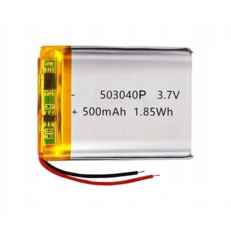 Аккумулятор 503040P универсальный с контроллером, 5 х 30 х 42 мм (500 mAh)/ для кейсов наушников, смарт часов, MP3 плееров
