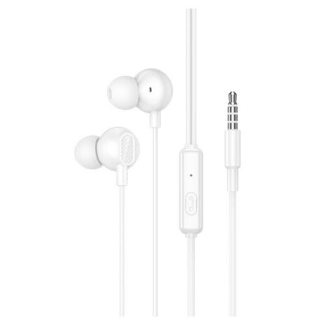 Наушники проводные Hoco M117 вакуумные Jack 3.5 с микрофоном white Наушники проводные Hoco M117 вакуумные Jack 3.5 с микрофоном white