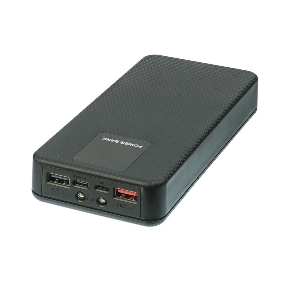 Корпус Multi-powerbank ET6, под элементы 18650 до 6 шт, 22.5W, с фонарем, черный Корпус Multi-powerbank ET6, под элементы 18650 до 6 шт, 22.5W, с фонарем, черный