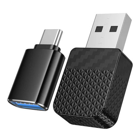 Адаптер автомобильный беспроводной Hoco HU3 CarPlay USB/ Type-C black Адаптер автомобильный беспроводной Hoco HU3 CarPlay USB/ Type-C black