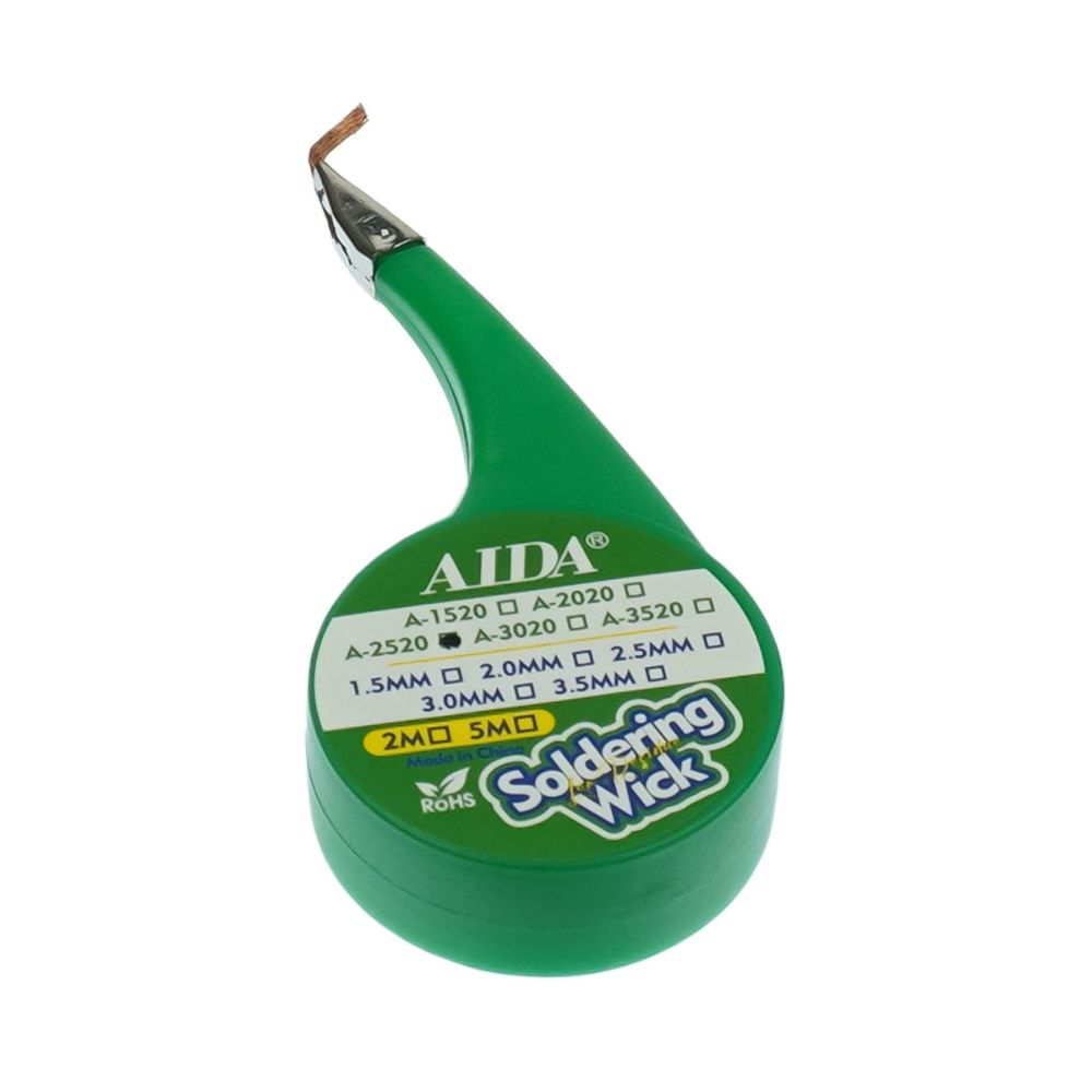 Очиститель припоя Aida A-2520 (2.5mm x 2m) Очиститель припоя Aida A-2520 (2.5mm x 2m)