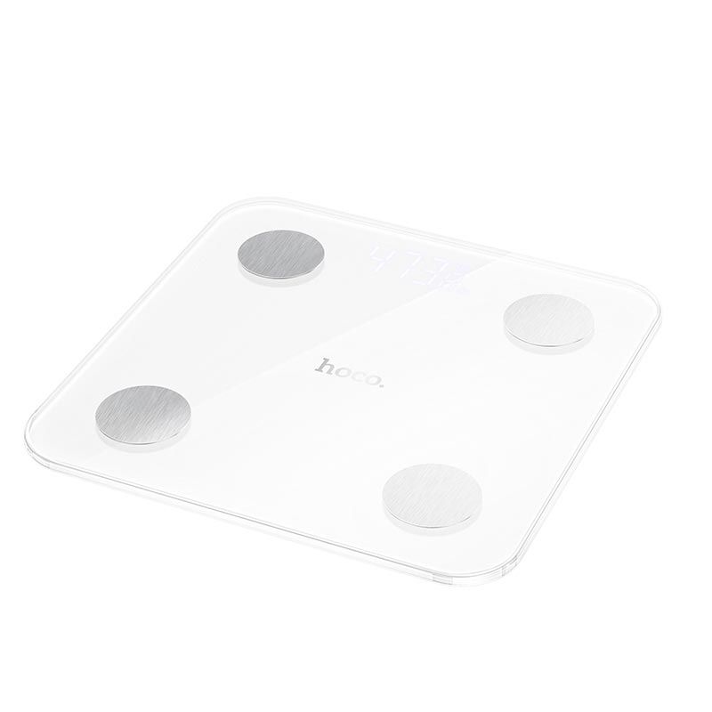 Умные весы HOCO Trust electronic scale with display DI65 |0-180kg, BT4.2, Ailink APP| white Умные весы HOCO Trust electronic scale with display DI65 |0-180kg, BT4.2, Ailink APP| white