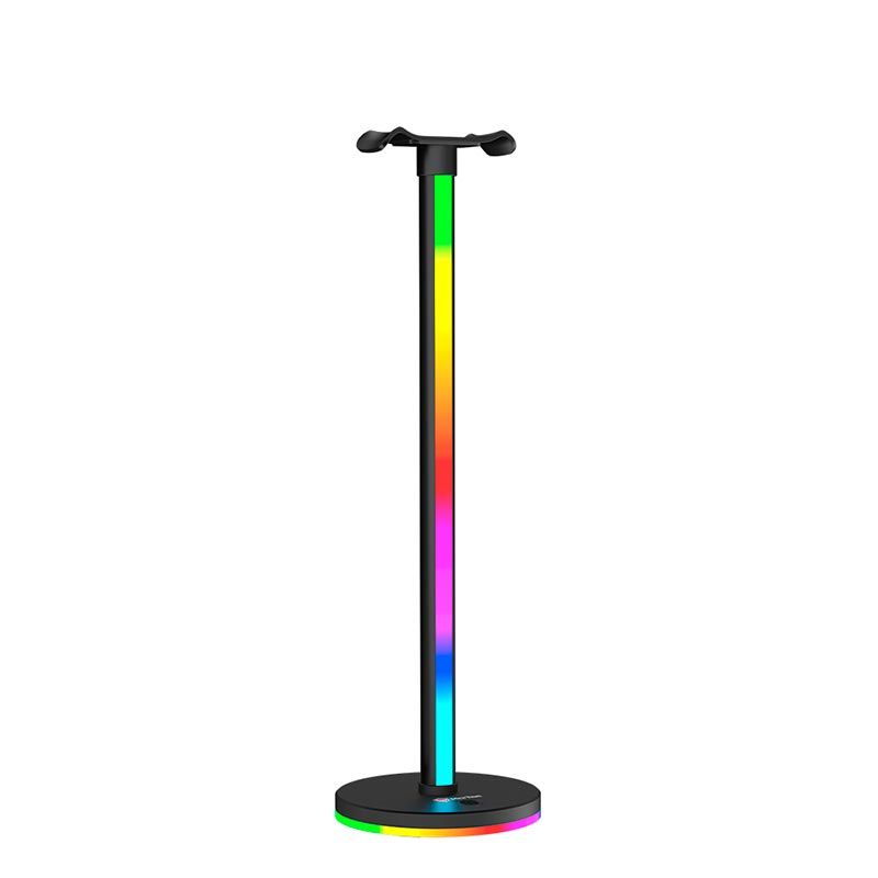 Подставка для наушников Meetion Smart Lightning Headset Stand MT-BK200 |Type-C, RGB| black Подставка для наушников Meetion Smart Lightning Headset Stand MT-BK200 |Type-C, RGB| black