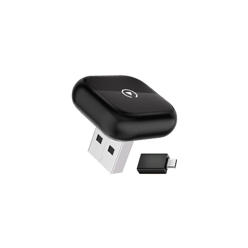 Адаптер беспроводной 2в1 для Apple Carplay/Android Auto USB/WIFI/5GHz Bluetooth 5.0 (C003K) Black Адаптер беспроводной 2в1 для Apple Carplay/Android Auto USB/WIFI/5GHz Bluetooth 5.0 (C003K) Black