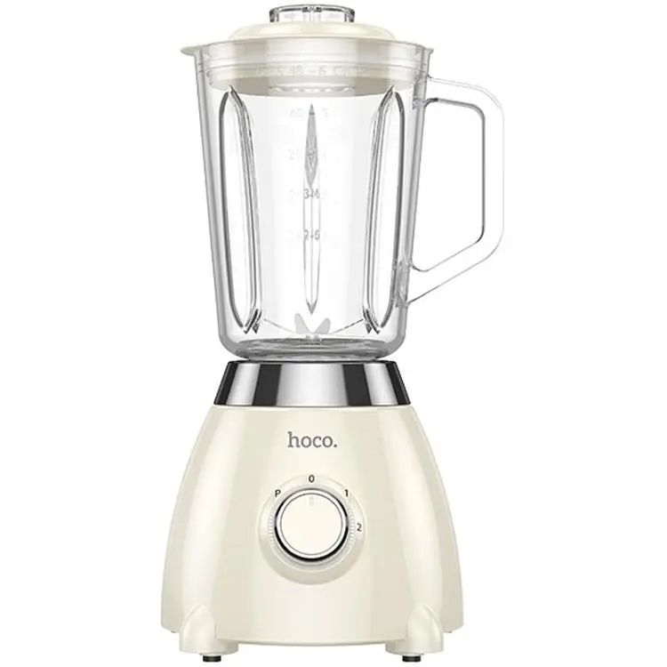 Блендер HOCO electric retro juicer blender HE33 |500W, 1.5L| Milky white Блендер HOCO electric retro juicer blender HE33 |500W, 1.5L| Milky white