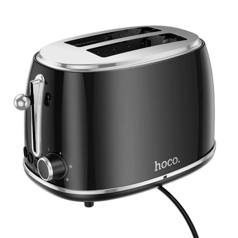 Тостер HOCO Retro toaster HE50 |850W, 38mm slot| black Тостер HOCO Retro toaster HE50 |850W, 38mm slot| black