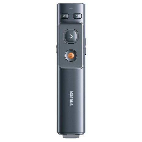 Умная указка Baseus Orange Dot Wireless Presenter (Red Laser) |100m, USB/Type-C Receiver| (battery version) grey Умная указка Baseus Orange Dot Wireless Presenter (Red Laser) |100m, USB/Type-C Receiver| (battery version) grey