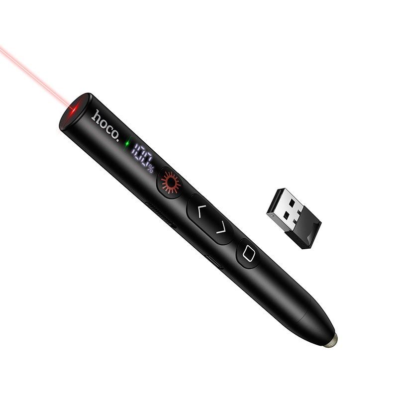 Розумна вказівка HOCO Touch screen writing page turning pen GM203 |2.4G, 200m, LED Display, Type-C| black Розумна вказівка HOCO Touch screen writing page turning pen GM203 |2.4G, 200m, LED Display, Type-C| black