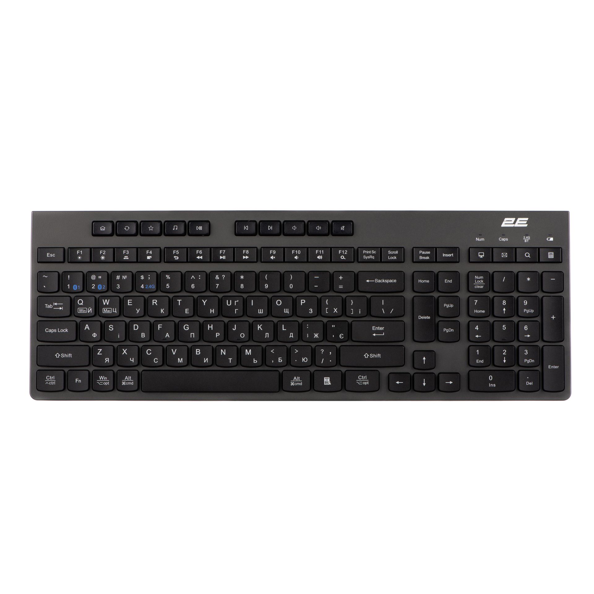 Клавиатура Беспроводная 2E KS280 black UA UCRF Клавиатура Беспроводная 2E KS280 black UA UCRF