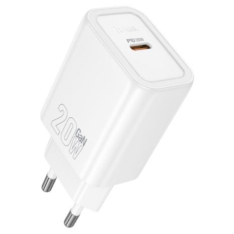 Сетевое зарядное устройство Hoco N60 Type-C PD white