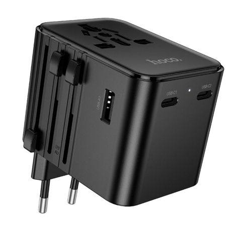 Сетевое зарядное устройство Hoco AC30 2 USB/ 2 Type-C CN to EU black