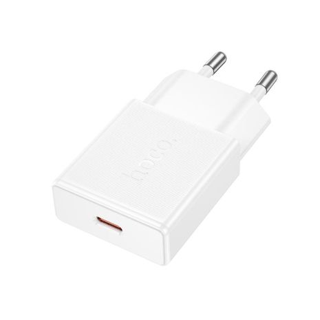 Сетевое зарядное устройство Hoco N72 Type-C PD white