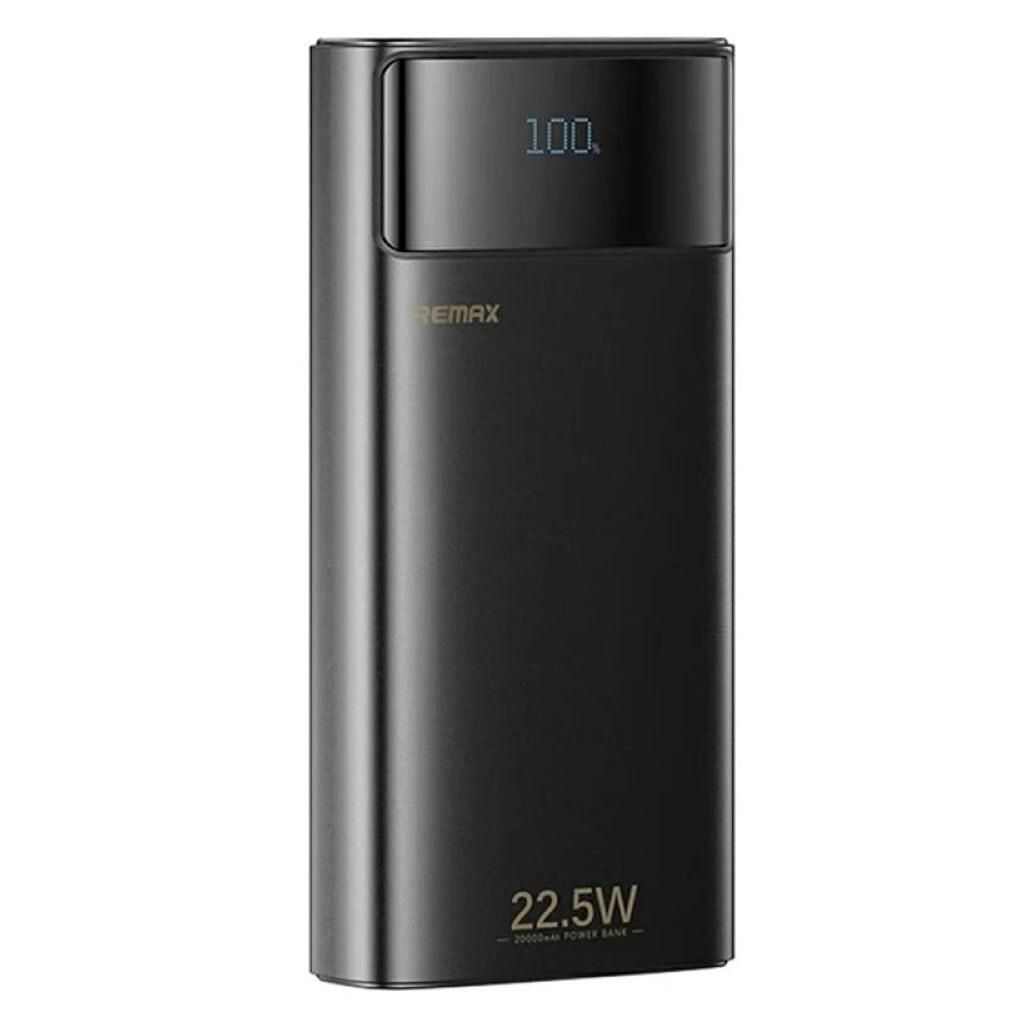 УМБ Remax FC-12 20000mAh 22.5W з ліхтариком та кабелями Type-C/Lightning, Black УМБ Remax FC-12 20000mAh 22.5W з ліхтариком та кабелями Type-C/Lightning, Black