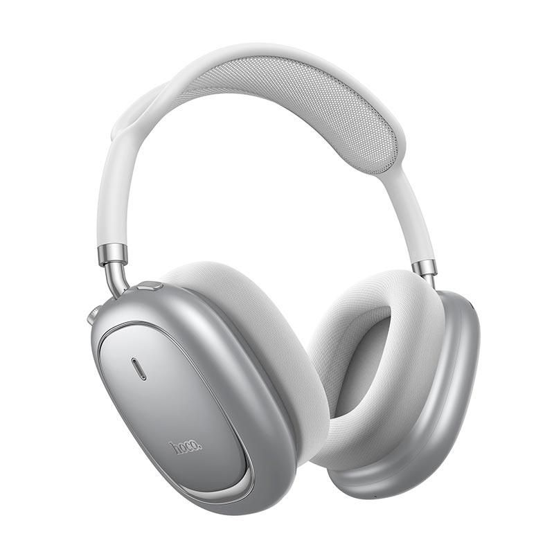Навушники HOCO Calma ANC noise-canceling BT headphones W68 (App) BT6.0/AUX, 32/45h, Type-C| silver Навушники HOCO Calma ANC noise-canceling BT headphones W68 (App) BT6.0/AUX, 32/45h, Type-C| silver