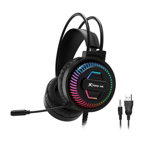 Наушники XTRIKE ME wired headset GH-510S |3.5mm*1+USB, RGB| black