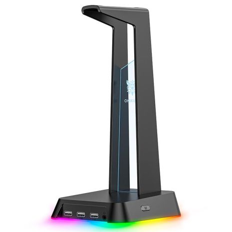Держатель наушников Onikuma RGB Gaming ST-2 |3USB, AUX| black