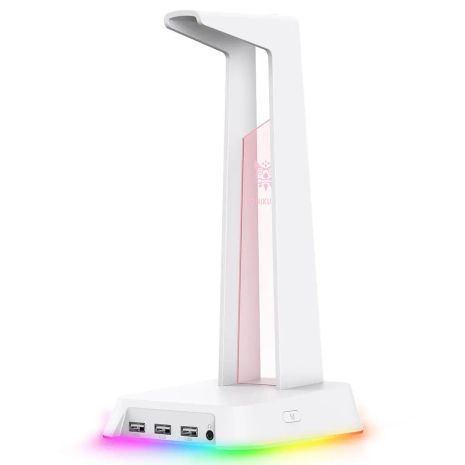Держатель наушников Onikuma RGB Gaming ST-2 |3USB, AUX| white