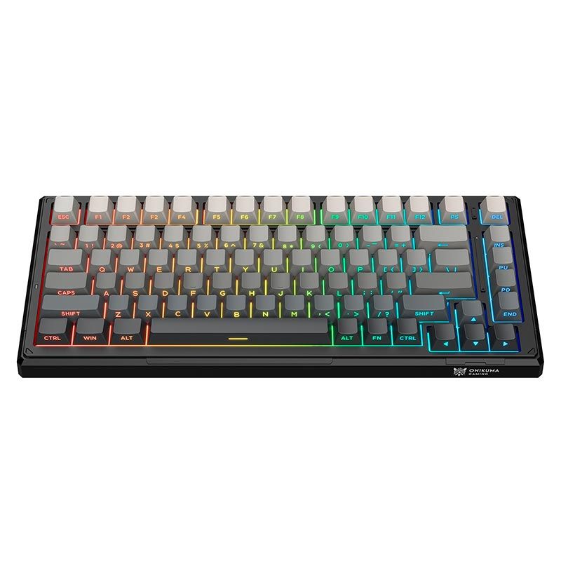Клавиатура Onikuma (2.4G+Bluetooth+wired) With RGB Mechanical Keyboard 82 Keys G83 |ENG Layouts| black Клавиатура Onikuma (2.4G+Bluetooth+wired) With RGB Mechanical Keyboard 82 Keys G83 |ENG Layouts| black