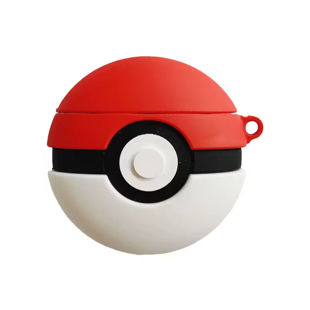 Чехол для Airpods 4 в виде Poke Ball (Pokemon) White-Red Чехол для Airpods 4 в виде Poke Ball (Pokemon) White-Red