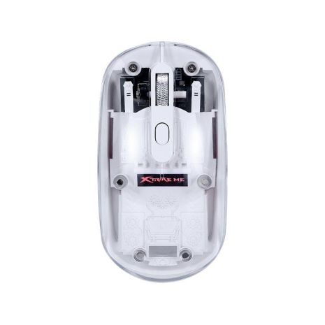 Мышь XTRIKE Me wireless transparent optical mouse GW-114 |2.4G/BT5.2, 800-1200-1600dpi| transparent-white Мышь XTRIKE Me wireless transparent optical mouse GW-114 |2.4G/BT5.2, 800-1200-1600dpi| transparent-white