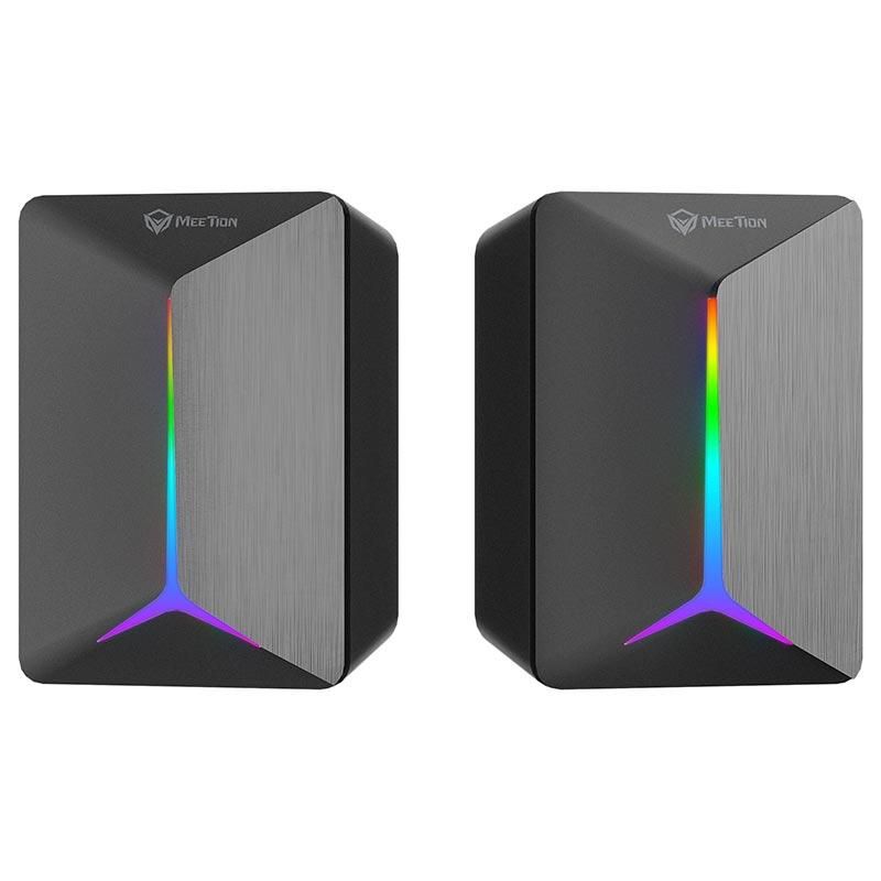 Акустика для ПК Meetion Wired Meetion Speaker MT-SP2011 |AUX+USB, 3W*2, RGB| black Акустика для ПК Meetion Wired Meetion Speaker MT-SP2011 |AUX+USB, 3W*2, RGB| black