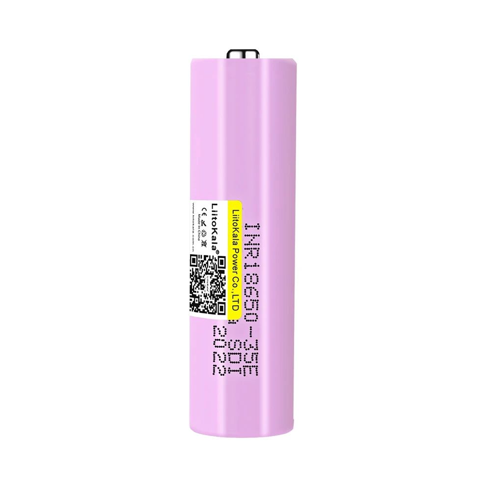 Аккумулятор LiitoKala 35E (с носиком) 3500mAh (3.7V 25А) INR 18650 высокотоковый, Purple Аккумулятор LiitoKala 35E (с носиком) 3500mAh (3.7V 25А) INR 18650 высокотоковый, Purple