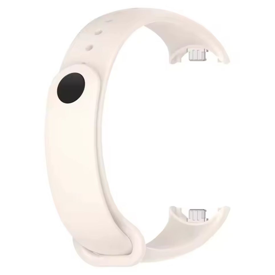 Ремешок Metall-Silicone с металлическим креплением для Xiaomi Mi Band 8/8 NFC, Mi Band 9, Mi Band 10 Original Design Ivory White Ремешок Metall-Silicone с металлическим креплением для Xiaomi Mi Band 8/8 NFC, Mi Band 9, Mi Band 10 Original Design Ivory White